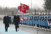 Svečani prijem upriličen je na platou ispred Predsjedničke palate u Ankari (Anadolija)