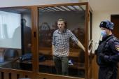 Navaljni trenutno izdržava dvoipogodišnju kaznu zatvora jer je boravkom u Njemačkoj, gdje se oporavljao od trovanja za koje optužuje Kremlj, prekršio ranije izrečenu uvjetnu kaznu (EPA)