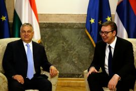 Mađarski premijer Viktor Orban i predsjednik Srbije Aleksandar Vučić (EPA)