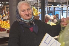 Nada Vukojević (87), prodavačica sa beogradske pijace Kalenić (Ustupljeno Al Jazeeri)