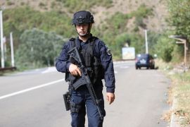 Kosovska policija objavila je da su jedan policajac i trojica od približno 30 napadača poginuli u pucnjavi oko sela Banjska (EPA)