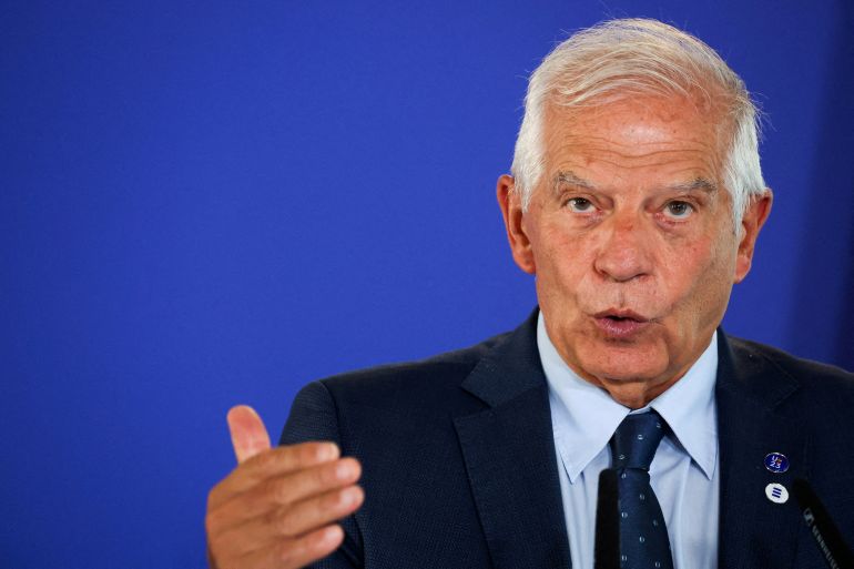 Visoki predstavnik za vanjske poslove i sigurnosnu politiku Josep Borrell u parlamentu u Strasbourgu govorio nakon povratka s petodnevne misije na Bliskom istoku (Reuters)