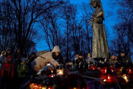 Ovogodi&scaron;nje obilježavanje godi&scaron;njice Holodomora kod spomenika u Kijevu (Reuters)