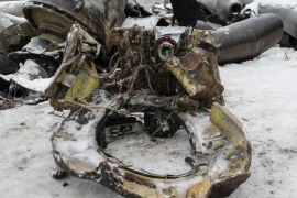 Dijelovi projektila otkriveni u Harkivu za koje ukrajinske vlasti vjeruju da su napravljeni u Sjevernoj Koreji [Vyacheslav Madiyevskyy/Reuters]