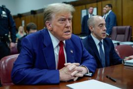 Biv&scaron;i američki predsjednik Trump čeka početak postupka na kaznenom sudu u New Yorku [Eduardo Munoz/AP]