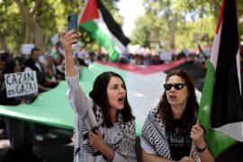 U Madridu i jo&scaron; desecima &scaron;panskih gradova održani su skupovi podr&scaron;ke Palestincima (AFP)