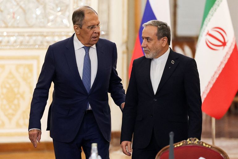 Iranski ministar vanjskih poslova Abbas Araghchi sastao se s ruskim ministrom vanjskih poslova Sergejem Lavrovom u Teheranu, Iran, 19. oktobra 2026. [Majid Asgaripour/WANA/REUTERS]